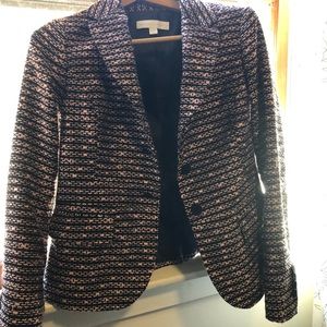 Pink and Black Tweed Misses Blazer